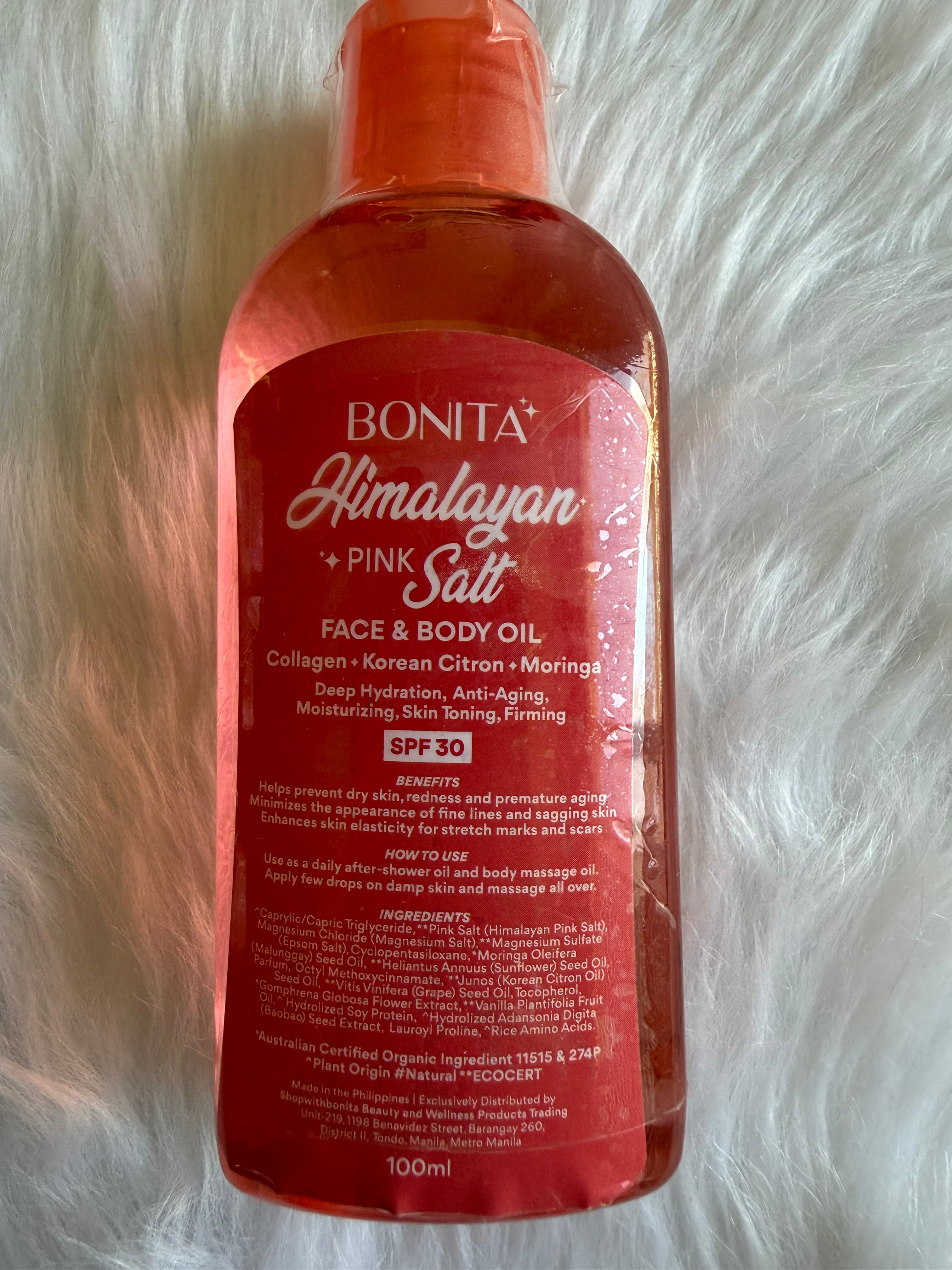 Bonita Himalayan Pink Salt Face and Body Oil